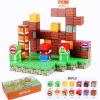 Lnyofz Magnetic Blocks - 80Pcs Building Cubes Adventure Game Set, Building Blocks STEM Sensory Creative Toys Games for Kids Boys & Girls view 2
