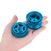 4Pcs Wheels Hub Rims Wheel Rims for Tamiya Sand Scorcher/Frog/Fighting Buggy/Grasshopper/Superchamp Aluminum 1/10 RC Car Chassis Upgrade Parts (Blue) view 3