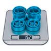 4Pcs Wheels Hub Rims Wheel Rims for Tamiya Sand Scorcher/Frog/Fighting Buggy/Grasshopper/Superchamp Aluminum 1/10 RC Car Chassis Upgrade Parts (Blue) view 4