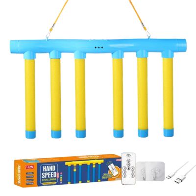 Rrlihjgu Falling Sticks Catching Game,Hand Speed Challenge,Reaction Game Kids Adults Educational Activity, Reflex Trainer, Remote Control, 3 Adjustable Speeds