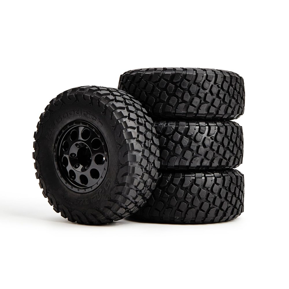 12mm Hex Wheels Tires with Inserts (4) 1/10 Rock Crawler 1:10 Short Course Buggy Truck Off Road 2.2 Rim for Traxxas hpi kyosho arrma hsp losi Tenacity Vkar teamc kingtair FMS LC70 LRP Redcar Tamiya