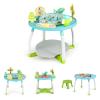 GLACER 5 in 1 Baby Activity Center, Play Center Jumpers and Bouncers with 3 Adjustable Heights, 360Rotating Seat, Music, Lights, Sounds, Removable 6 Toys, Exersaucer for Babies 6-36 Months (Blue) view 1
