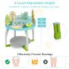 GLACER 5 in 1 Baby Activity Center, Play Center Jumpers and Bouncers with 3 Adjustable Heights, 360Rotating Seat, Music, Lights, Sounds, Removable 6 Toys, Exersaucer for Babies 6-36 Months (Blue) view 3