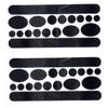 Anneome 2sheets Protective Bike Frame Stickers Carbon Pattern Self-Adhesive Bike Films view 1