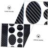 Anneome 2sheets Protective Bike Frame Stickers Carbon Pattern Self-Adhesive Bike Films view 4