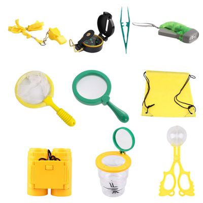 CORHAD 10pcs Outdoor Insect Observing Kit for Boy Girl Lightweight Wilderness Exploration Tools for Nature Observation Camping Hiking and Educational Adventures