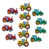 ORFOFE 18pcs Farm Truck Cute Plastic Construction Vehicle Jewelry for Boys and Girls for Harvest Season Parties Classroom Rewards and Carnival Prizes view 1