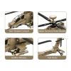 Apostrophe Games AH-64 Apache Helicopter Building Block Set  259 Pieces - Air Force Plane, Ages 10+ view 4