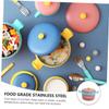 LIFKOME 1set Stainless Steel Insulation Bowl for Food-grade Cup Tableware for Feeding and Weaning view 4