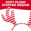 Fun Express 7 3/4" Candy Cane Stripe Stuffed Reindeer Antlers Headbands - 6 Pieces view 2
