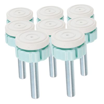 ibasenice 8pcs Pet Gate Spindle Rods Replacement Kit for Pressure Mounted Screws Rods and Adapter Bolts Pet Safety Easy Installation Accessories