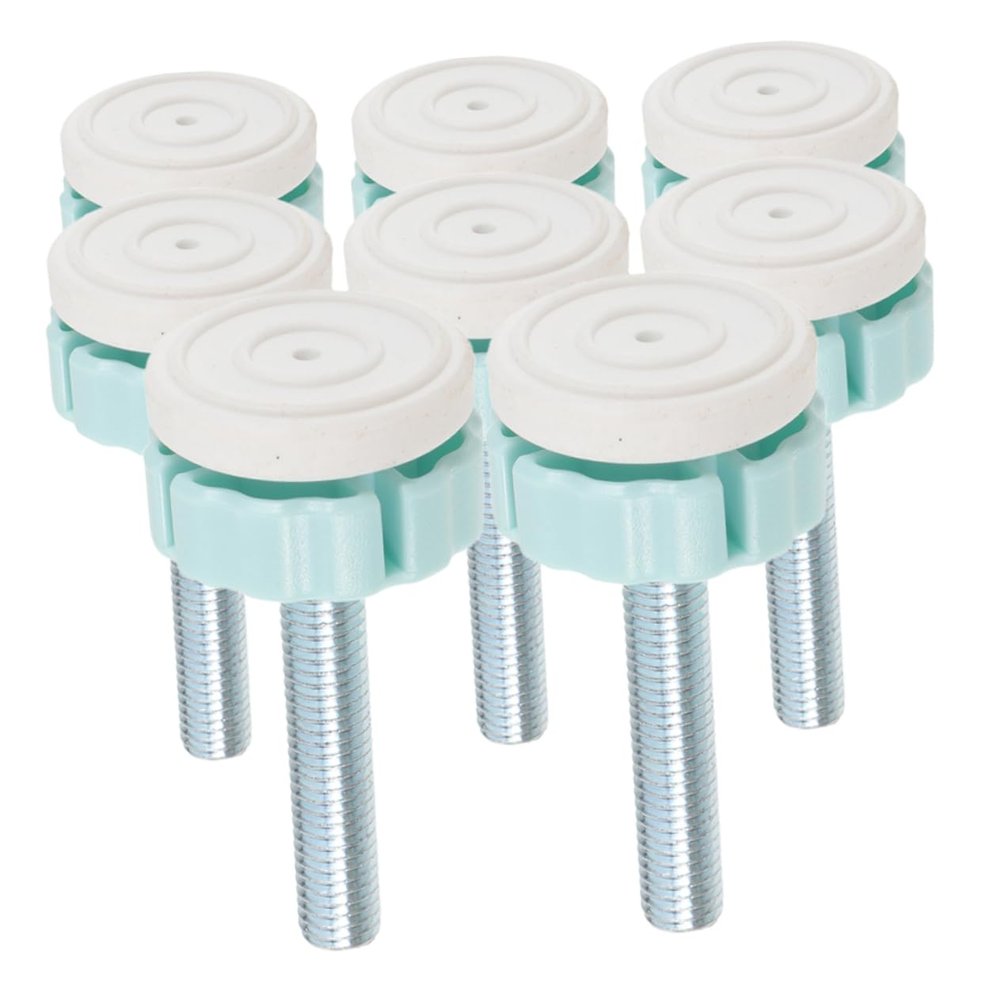 ibasenice 8pcs Pet Gate Spindle Rods Replacement Kit for Pressure Mounted Screws Rods and Adapter Bolts Pet Safety Easy Installation Accessories
