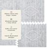 House of Noa Play Mat 4x6 Gray Ula Set of 6 Tiles EVA Foam Play Mat for Floor, Soft Interlocking Mats for Hard Floors view 4