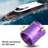 RC Boat Water Cooling Jacket High Performance Metal Motor Water Cool Kit for 4074 4082 RC Motors Purple 47mm x 47mm x 50mm view 2