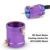 RC Boat Water Cooling Jacket High Performance Metal Motor Water Cool Kit for 4074 4082 RC Motors Purple 47mm x 47mm x 50mm view 3