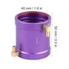 RC Boat Water Cooling Jacket High Performance Metal Motor Water Cool Kit for 4074 4082 RC Motors Purple 47mm x 47mm x 50mm view 4