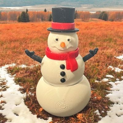 Articulated Snowman (v2) [Christmas] | Home Dcor and Office Desk Toys | Autism, ADHD, Sensory | 3D Printed Gift