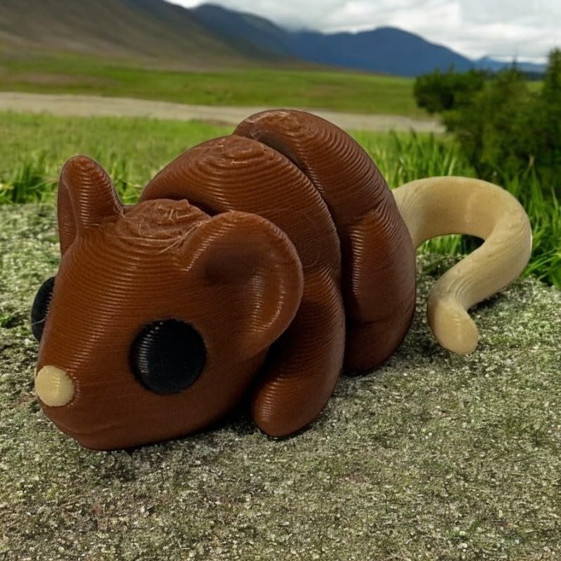 Articulated Mouse | Home Dcor and Office Desk Toys | Autism, ADHD, Sensory | 3D Printed Gift