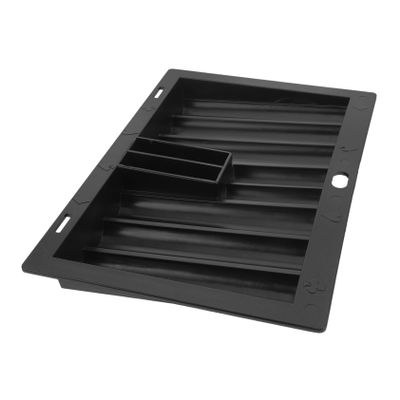Totority Professional Poker Chip Tray Rack Portable Poker Chip Box Acrylic Holder Black