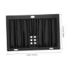 Totority Professional Poker Chip Tray Rack Portable Poker Chip Box Acrylic Holder Black view 2