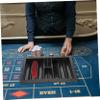 Totority Professional Poker Chip Tray Rack Portable Poker Chip Box Acrylic Holder Black view 4