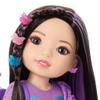 American Girl, AG Sisters Francie Doll, with Brown Eyes, Long Dark-Brown Hair with Purple Highlights, 14.5", Ages 4+ view 4
