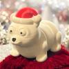 Articulated Bear, Polar [Christmas] | Home Dcor and Office Desk Toys | Autism, ADHD, Sensory | 3D Printed Gift view 1