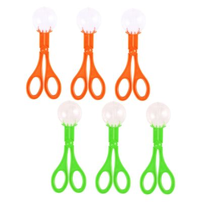 Hemoton 12pcs Scissors Clip Boys and Girls Catching Tools Safe Scissor Catchers for Outdoor Indoor Play Bug Catcher Toy