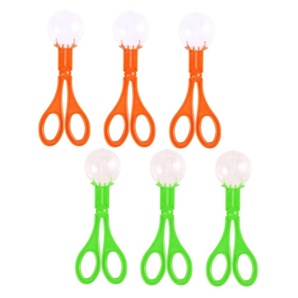 Hemoton 12pcs Scissors Clip Boys and Girls Catching Tools Safe Scissor Catchers for Outdoor Indoor Play Bug Catcher Toy
