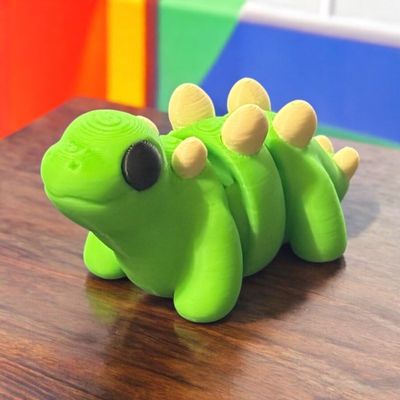 Articulated Stegosaurus | Home Dcor and Office Desk Toys | Autism, ADHD, Sensory | 3D Printed Gift
