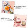 Hemoton Suction Bowl Insulated Stainless Steel Feeding Dish with Steam Release Easy to Clean Durable Removable Pink Tableware for Toddlers view 2