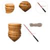 JWQFBC Wood Carved Rotating Top Sturdy Lightweight Educational for Kids Girls view 4