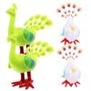 ORFOFE 4pcs Clockwork Peacock Toys Funny Jumping Wind-up Toy for Boys and Girls Safe Design Great for Birthday Activities view 1