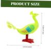 ORFOFE 4pcs Clockwork Peacock Toys Funny Jumping Wind-up Toy for Boys and Girls Safe Design Great for Birthday Activities view 2