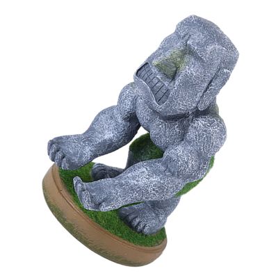 Angoily Wear-Resistant Moai Stone Game Controller Holder Multi-Functional Desktop Stand for Gaming Accessories Unique Decorative Statue for Use