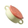 ORFOFE 1pc Detachable Food Bowl Dual-handle Design for Boys and Girls Stainless Steel Grinding Bowl Easy to Clean Non- Base for Toddlers Mealtime view 1