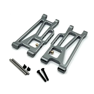 RC Car Repair Kit for MJX 1/10 10208 Metal Rear Lower Suspension Arm for Swing Arm RC Car Upgrade Parts Modified Accessories Replacement DIY Parts(Grey)