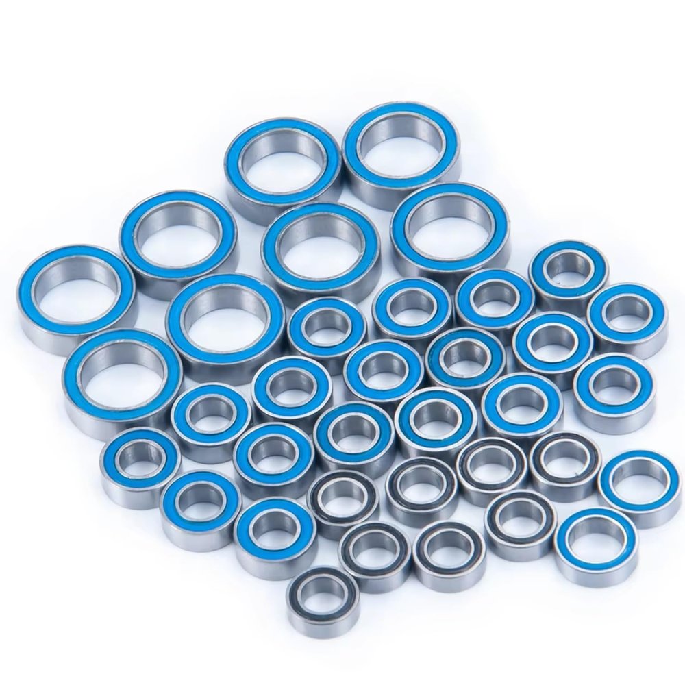 for Summit for E-Revo for Slash for Rally 1/16 36Pcs Wheel Hubs Axle Rubber Sealed Bearing Kit RC Car Model Upgrade Parts RC Car Parts
