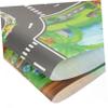 FELTECHELECTR 1set Miniature Traffic Road Sign Toys for Boys and Girls Traffic Signs and Dinosaur World Play Mat for Safe Learning and Fun Playtime view 3