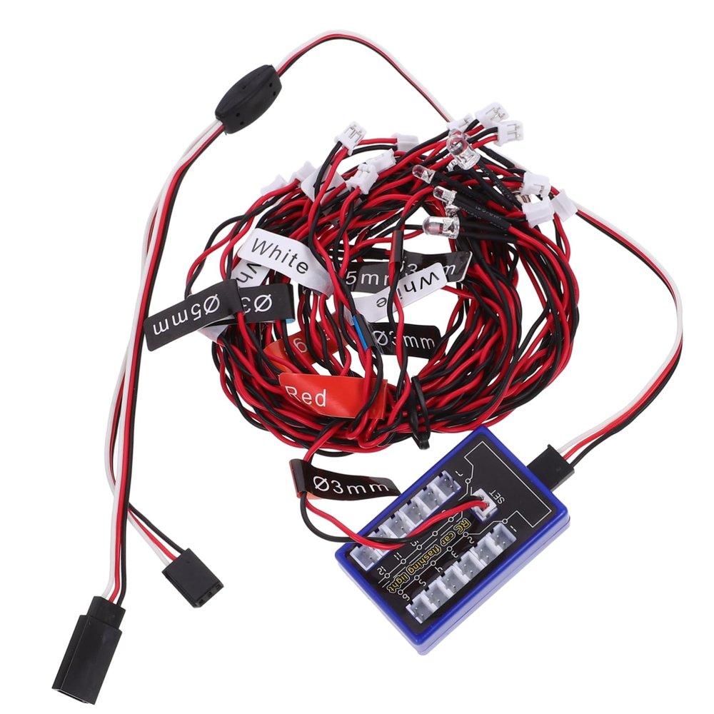 FELTECHELECTR Rc Model Car Light Led Rc Truck Lights Easy to Install Dismantle for Toy Accessories