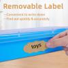 3 Pcs Plastic Sensory Bins-Portable Sandbox Container with Handle & Clear Lid-Stackable Play Tray for Kids Storage Sand,Toys & Crafts-Organizing Container for Home,Office and More(Green+Blue+Pink) view 3
