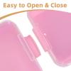 3 Pcs Plastic Sensory Bins-Portable Sandbox Container with Handle & Clear Lid-Stackable Play Tray for Kids Storage Sand,Toys & Crafts-Organizing Container for Home,Office and More(Green+Blue+Pink) view 4