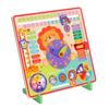 Totority 1set Boy Girl Cognitive Toy of Cartoon Clock Puzzle for Early Learning Weather Matching Safe Environment-Friendly Material Engaging Colors for Cognitive Development view 1