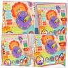 Totority 1set Boy Girl Cognitive Toy of Cartoon Clock Puzzle for Early Learning Weather Matching Safe Environment-Friendly Material Engaging Colors for Cognitive Development view 2