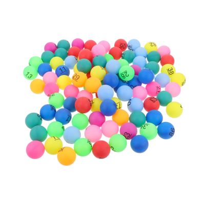 Totority 100pcs Colorful Bingo Balls for Party Games and Raffles Multi-Color Numbered Balls for Engaging Celebrations Party Favors for Birthdays and Bar Events