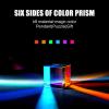 Crystal Sun Catcher Prism Cube Sun Catcher Prism Clear Glass Crystal Cube Prism Pendant Sun Catcher Optical Glass X Cube Prism for Teaching Light Spectrum Physics view 3