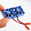 fujita RC Metal CMC Motor High Speed Cooling Fan1Pcs ESC DIY Kit Cooling for TRX4 TRX6 TRX UDR 85086-4 ARRMA Mojave EXB Axial 1/10 1/8 1/5 RC Model Car Upgrade Parts (Blue) view 4