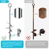 28'' Ground Anchors, Fully Welded Heavy Duty Ground Anchor Screw in Swing Set Anchors Chrome Plating Anti Rust Trampoline Anchor with Straps for Dogs, Trampoline Stakes Resistant High Wind view 4