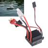 60A Brushed ESC Speed Controller, Plastic Material, Fast Heat Dissipation, Suitable for RC Cars Boats, Automatic Power Disconnect, with T Plug Male view 4
