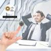 3 Pieces Gear Fidget Spinner Toy for Adults, Mini Tiny Small Finger Toys Solid Metal Brass Gear Design Boredom Killing Time, Quiet Silent EDC Kinetic Hands Gyro for Stress Anxiety view 3
